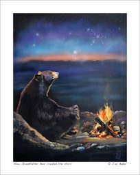 How Grandfather Bear creates the stars © J W Baker